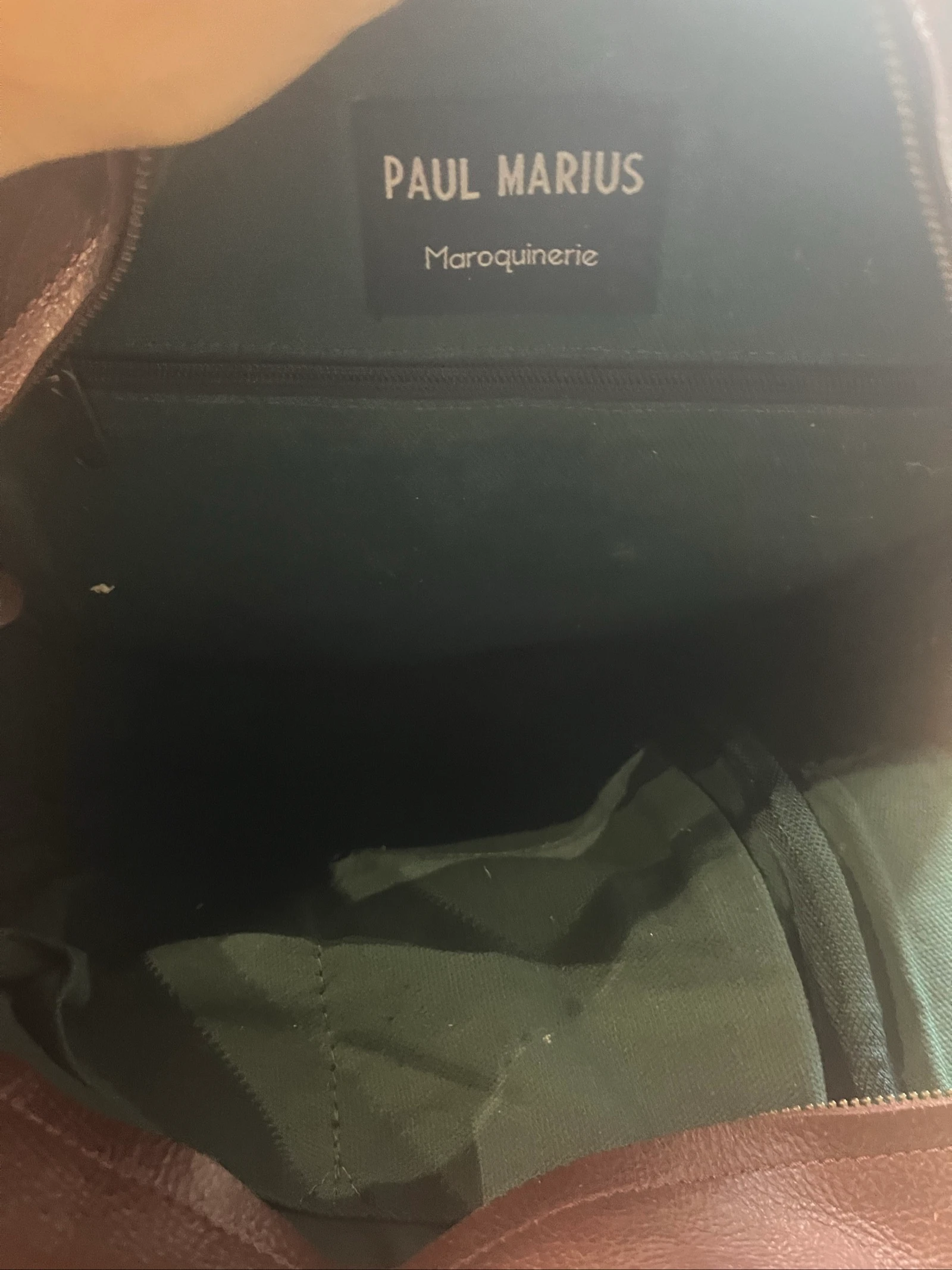 Vintage burgundy genuine leather backpack and sides - Paul Marius - good condition – photo 3